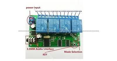 4 канала DTMF MT8870 аудио декодер широкий умный дом управление ler голосовой мобильный