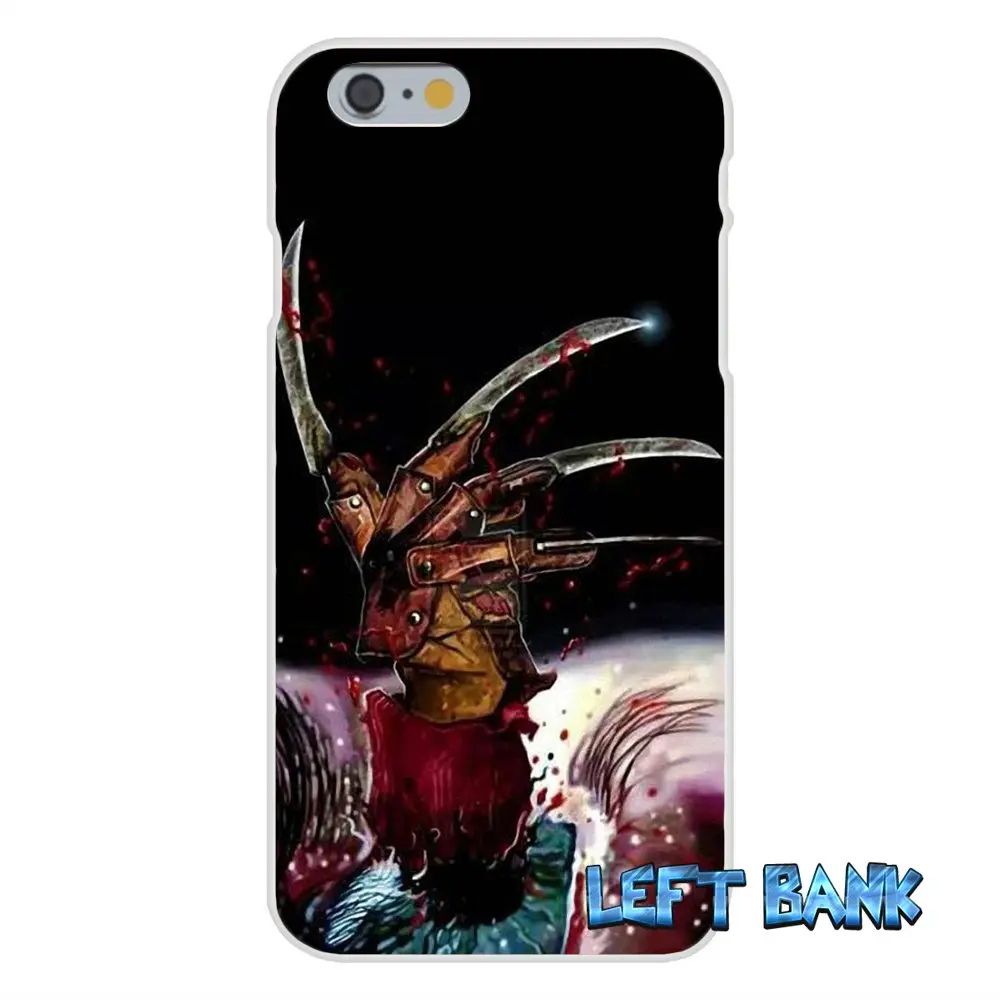 Мягкий силиконовый прозрачный чехол из ТПУ для Samsung Galaxy Note 3 4 5 S4 S5 MINI S6 S7 edge freddy krueger