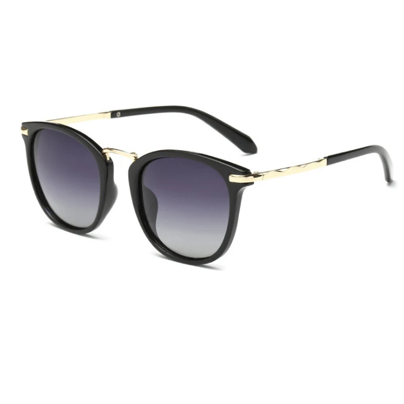 Gradient gray lens TinffGan, поляризационные солнцезащитные очки, мужские, женские, солнцезащитные очки,, для девушек, солнцезащитные очки, uv400, градиентные, серые, синие, фиолетовые линзы, летние очки - Цвет линз: Gradient gray lens
