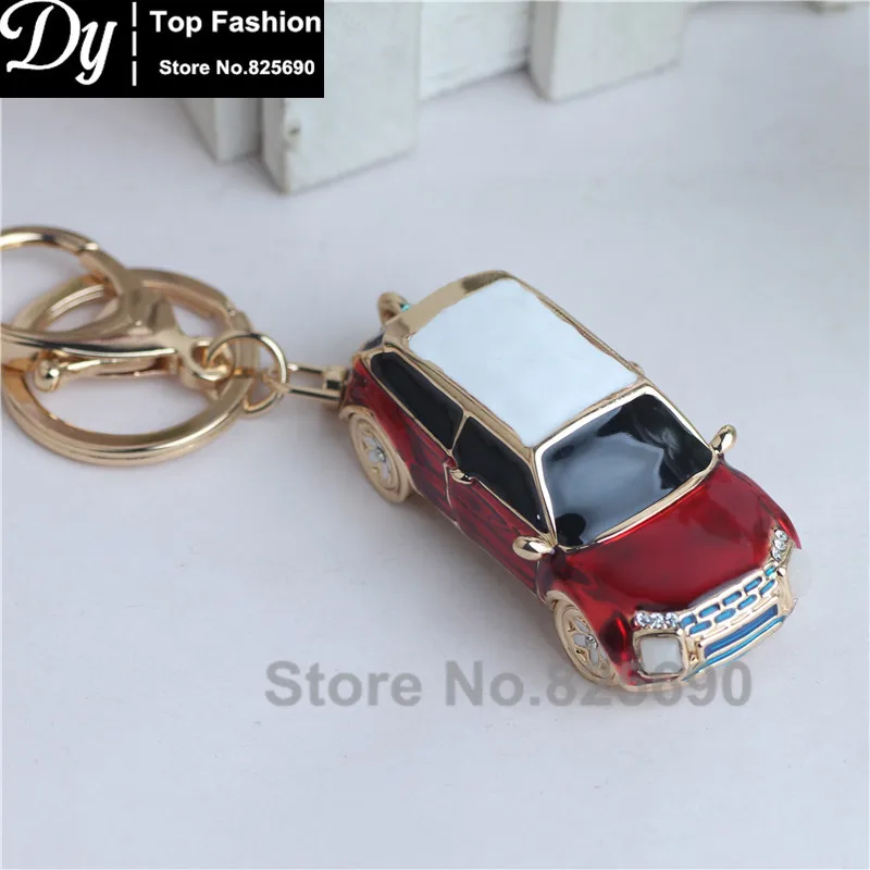 Crystal Rhinestone Alloy Keychain For Women Handbag Mini Rover Car Bag Key Ring Holder Chaveiro | Украшения и аксессуары