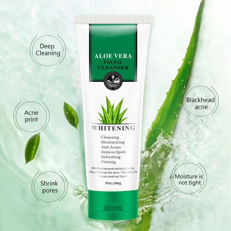 100 г алоэ вера Очищающий Гель очищающий гель Чистый глубокий и мягкий контроль