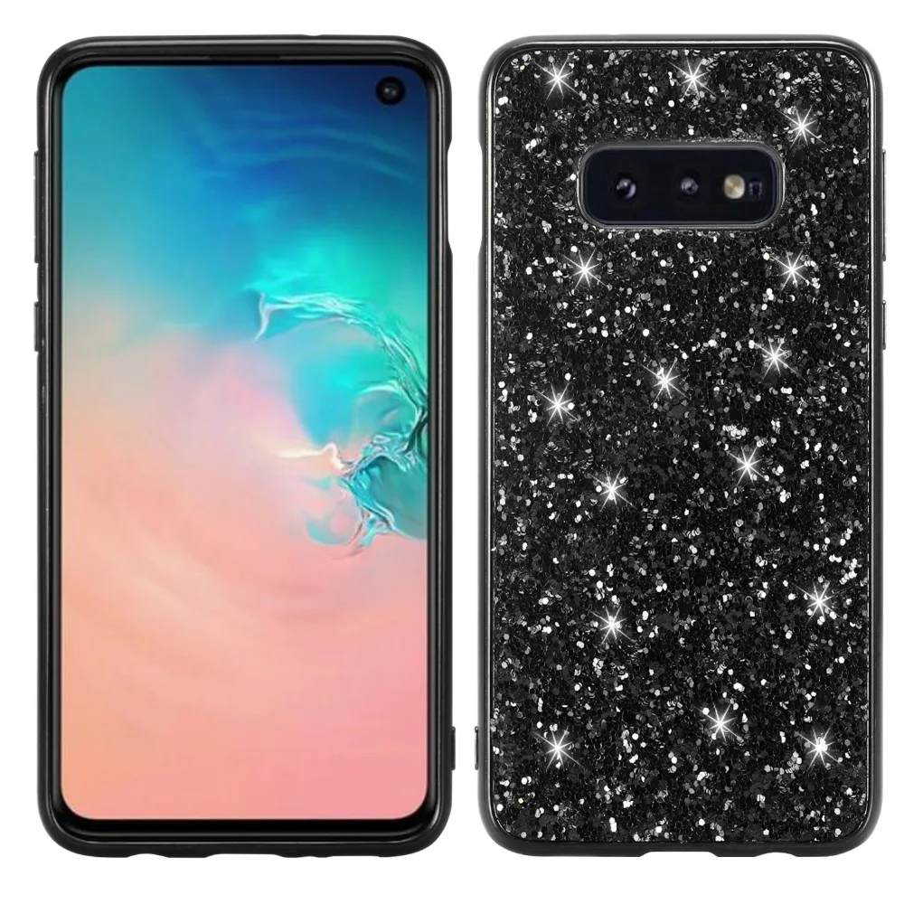 Для samsung Galaxy S10 плюс Lite S10e чехол для телефона с блестками из жесткого