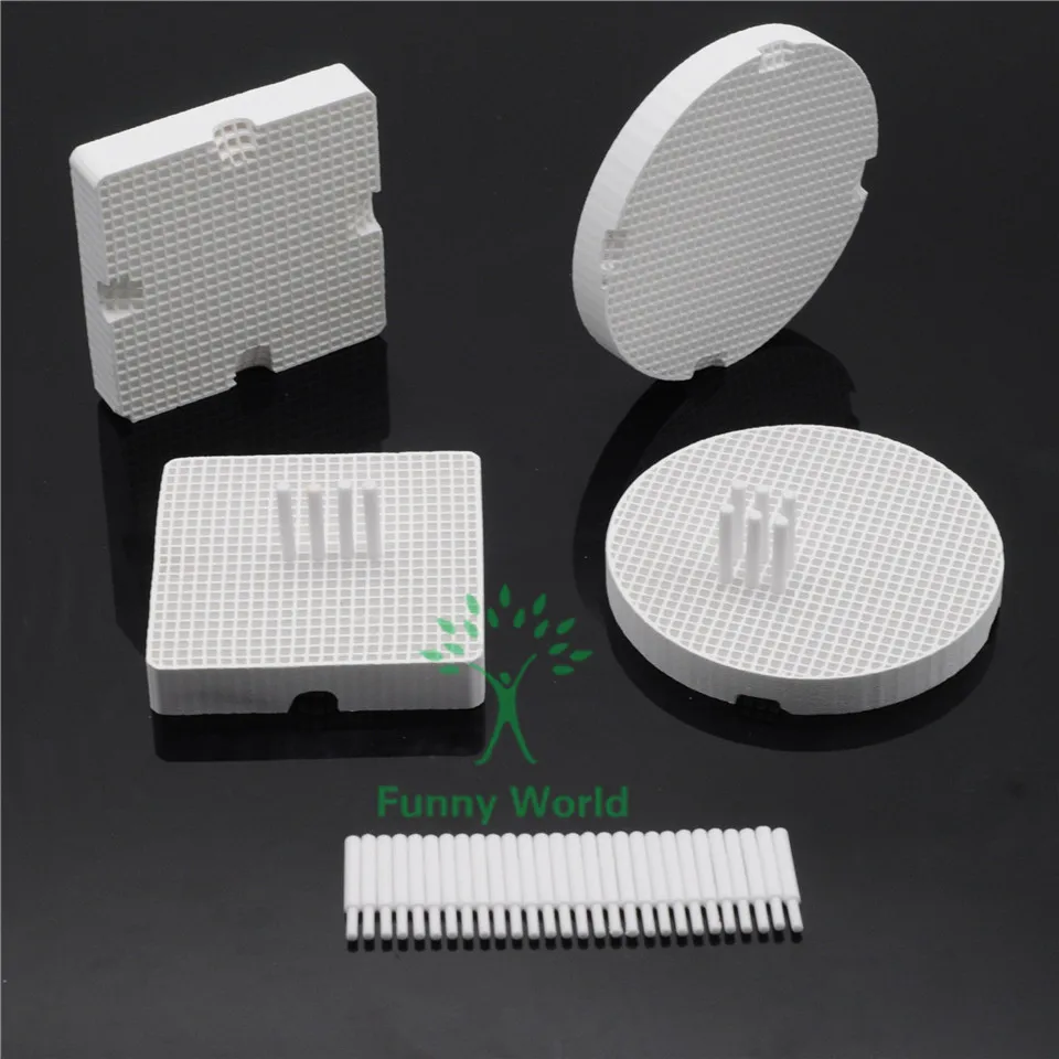 Высококачественные стоматологические 4 шт. фарфоровые сотовые обжимные лотки и 40