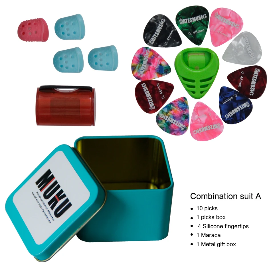 Набор аксессуаров для гитары MUKU силиконовые защитные наконечники гитары|finger