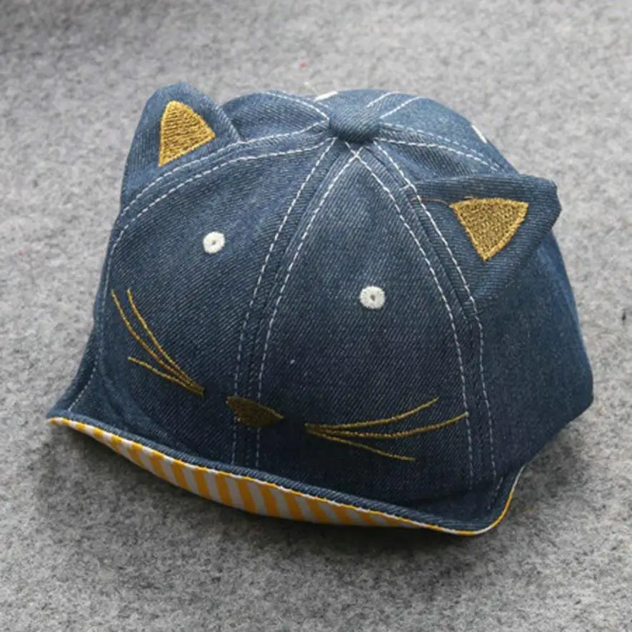 New Lovely Baby Beanie For Boys Girls Cat Stripe Hat Children Hats photography props adorable bebe cap August 13 | Детская одежда и