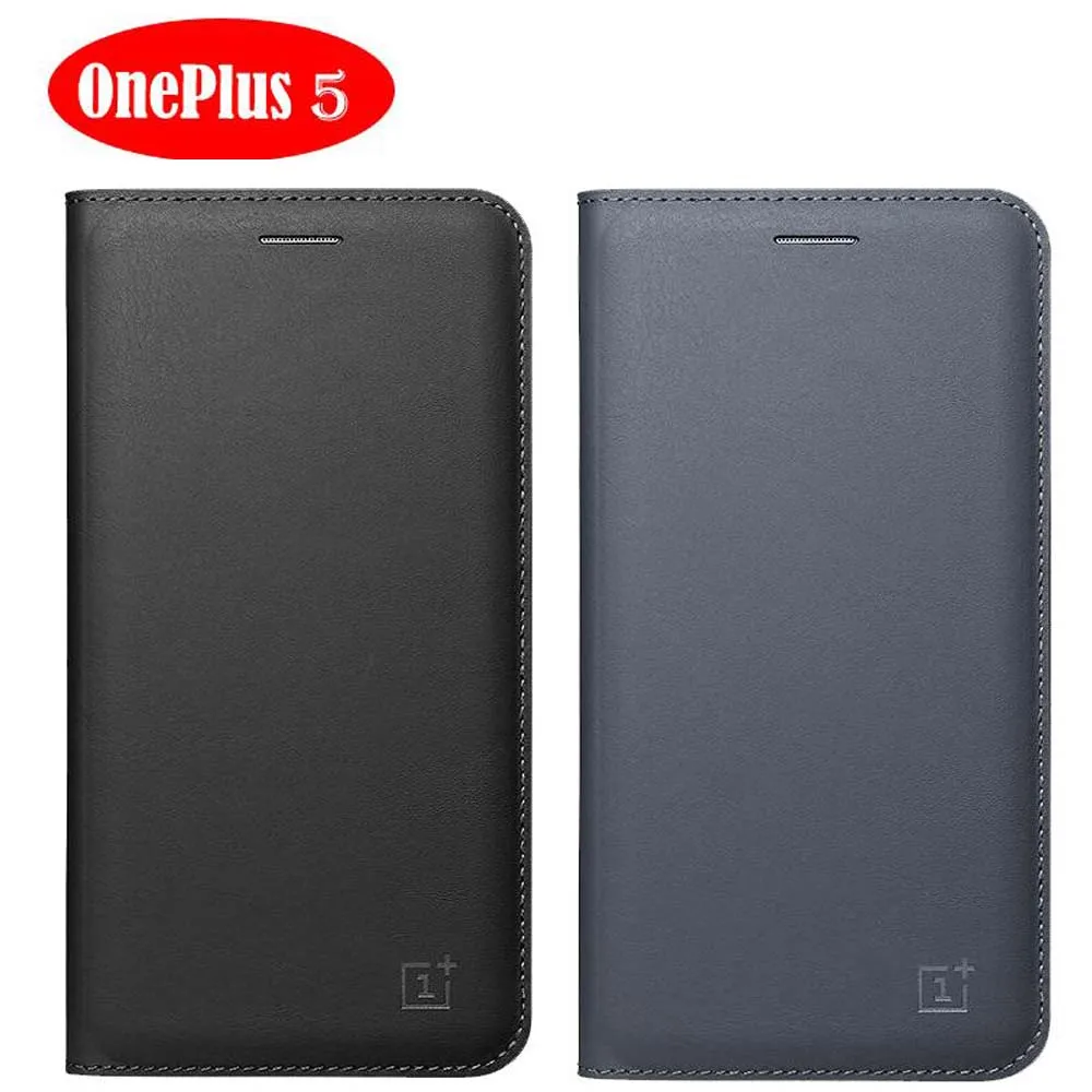 Умный кожаный флип чехол для OnePlus Five телефона с функцией сна/пробуждения One Plus 5