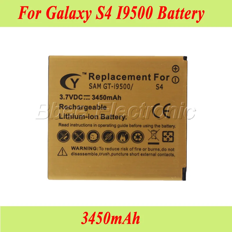 3450 мА/ч B600BC-ионная Золотая батарея для Samsung Galaxy S4 I9500 GT-I9500 I337 I545 I537 L720 R970 I959 Batteria Bateria