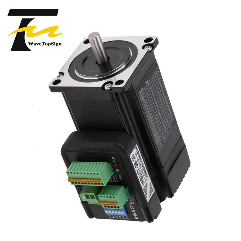 JMC iHSS57 36 20 21 мм Длина оси NEMA23 2.0Nm входное напряжение VDC 36V интегрированный шаговый