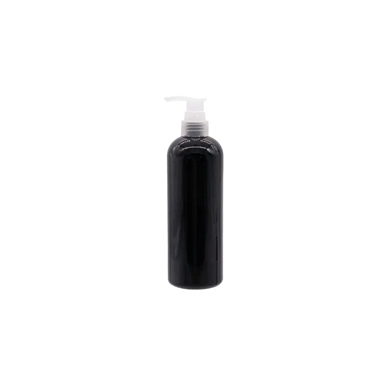 Empty Plastic Lotion Pump Bottles Black Gray Cosmetic Container With Liquid Soap Dispenser Shampoo Refillable Bottles 300ML - Цвет: Black Bottle Clear