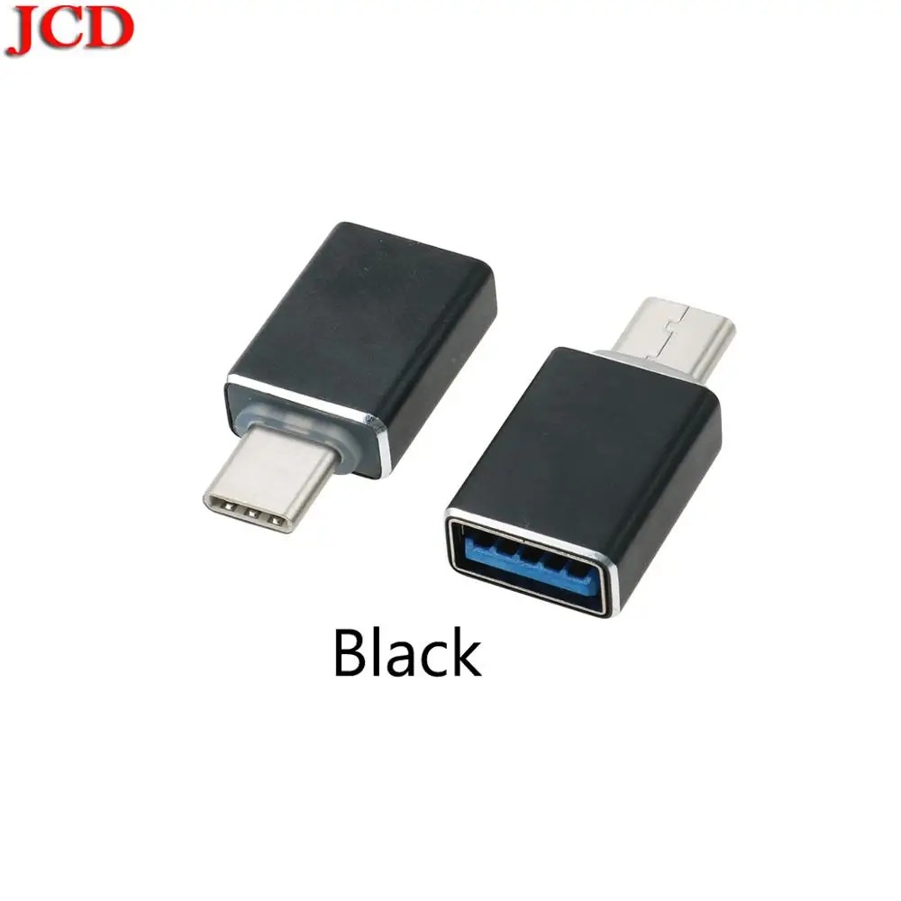 Black JCD USB-C 3,1 type C папа-USB 3,0 кабель адаптер OTG type-C Синхронизация данных зарядное устройство для смартфонов USB 3,1 type C папа-USB 3,0 A - Цвет: Black