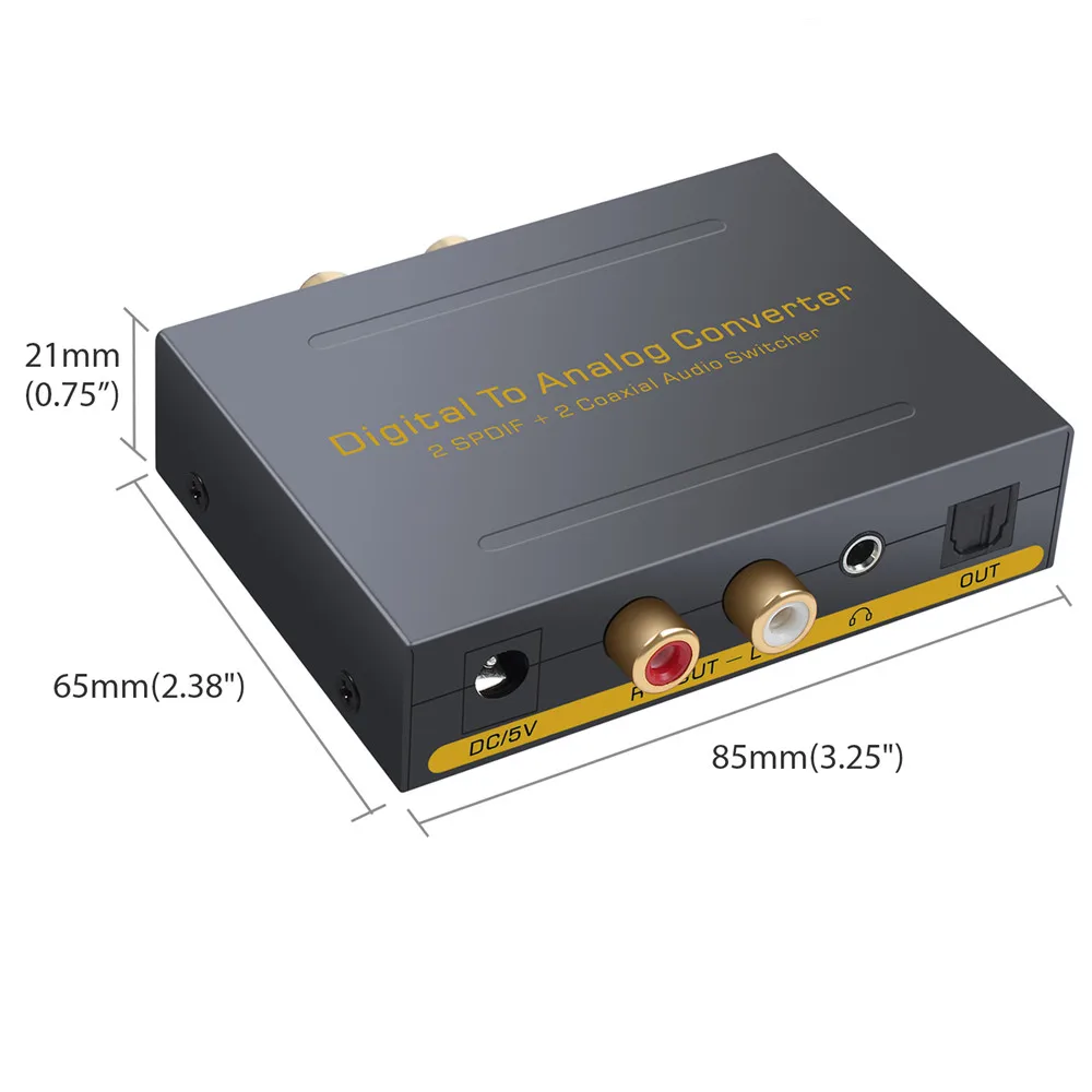 LiNKFOR 2 оптический SPDIF Toslink коаксиальный к L/R RCA 3 5 мм стерео аудио с оптическим
