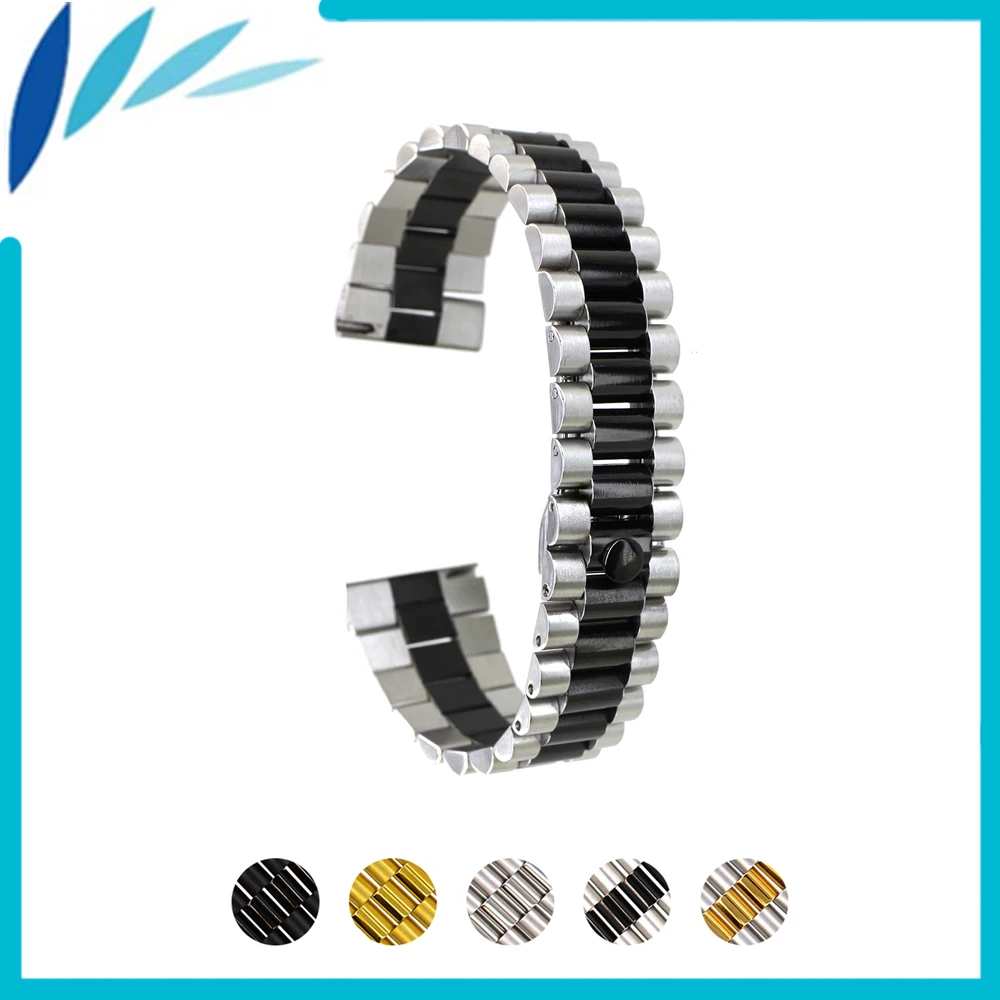 Stainless Steel Watch Band 18mm 20mm 22mm Universal Watchband Quick Release Strap Wrist Men Women Loop Belt Bracelet Silver