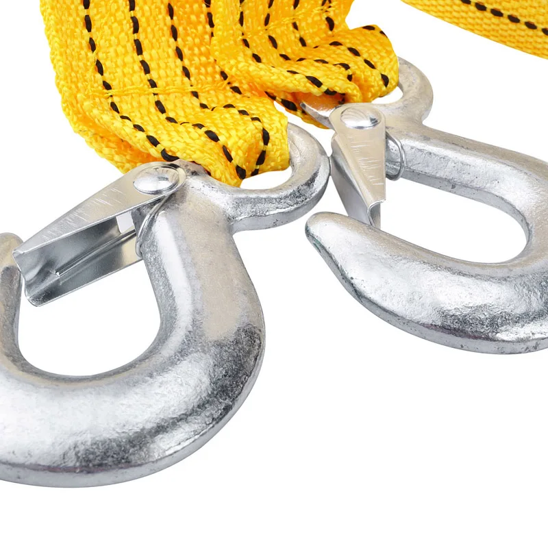 Универсальный 4 м 3 тонны автомобильный трос для буксировки сверхмощный