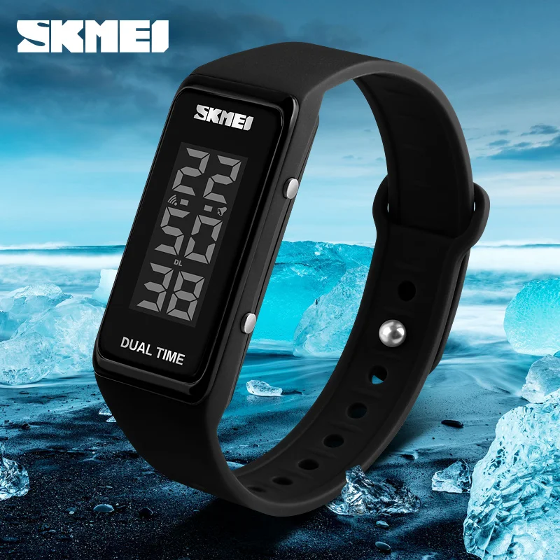 SKMEI 1277 женские спортивные часы светодиодный электронные цифровые наручные