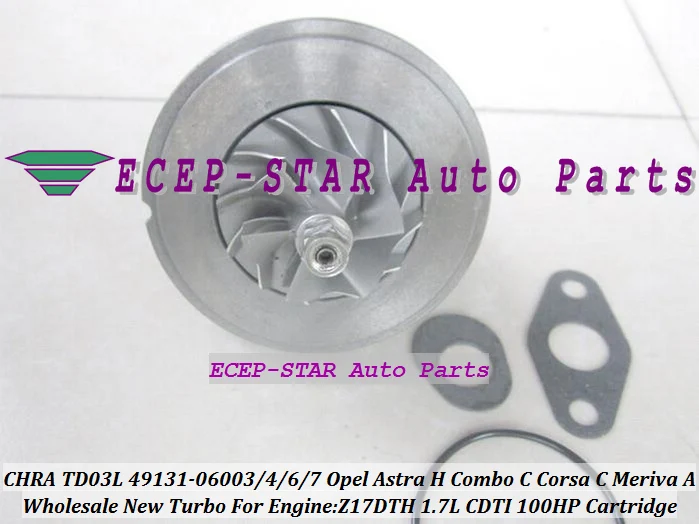Картридж турбо CHRA TD03L 49131-06004 49131-06007 860070 860128 для Opel Astra H Combo C Corsa Meriva A Z17DTH 860147 л |