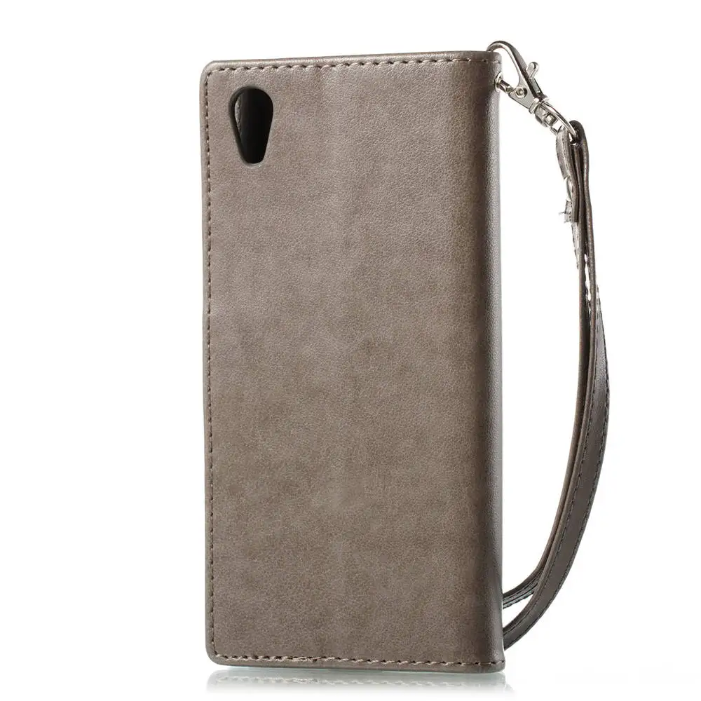 Bronzing откидные чехлы книжки на sony Xperia XA1 Dual SIM G3121 G3123 Чехлы 2017 G3116 G3112 Случаи ТПУ