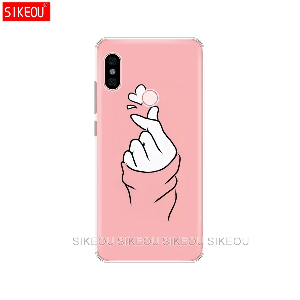 Силиконовый чехол для телефона Xiaomi redmi 5 4 1s 2 3 3s pro PLUS note 4X 4A5A черно-белый Love kpop