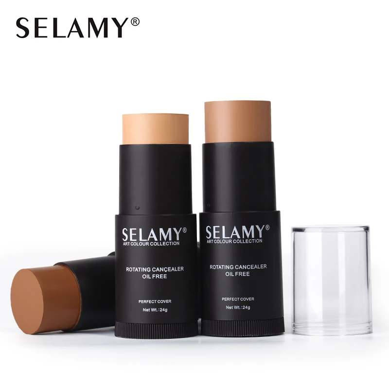 SELAMY New Brand 8 Color Rotating Concealer Oil Control Perfect Coverage 3D Face Base Contour Concealing Nude Foundation Makeup | Красота и