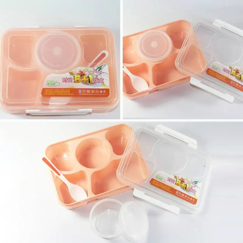 Microwaveable еды суп коробка для пикника еда контейнер фруктов с ложкой фруктового