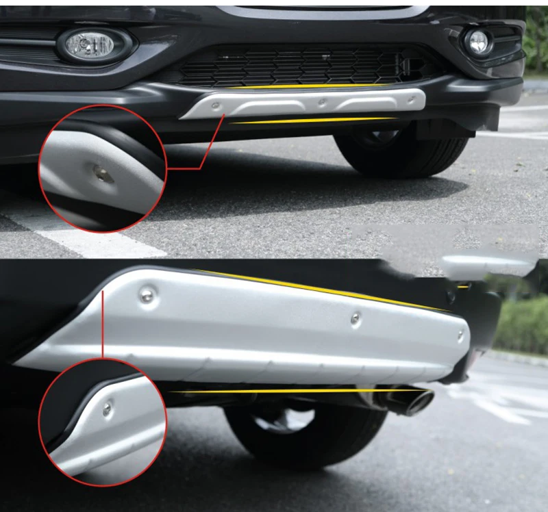 Защитный чехол для переднего и заднего бампера из алюминиевого сплава Honda HRV HR V