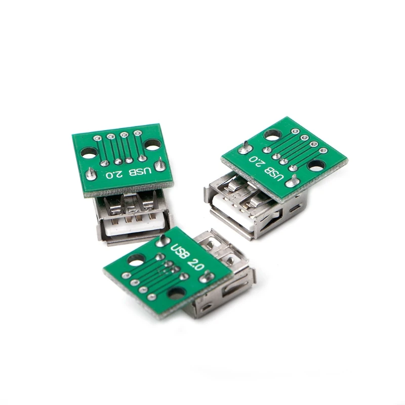 10 шт. USB 2 0 гнездо для DIP 4P разъем адаптера 54 мм сварная плата # W0823S #|socket connector|l