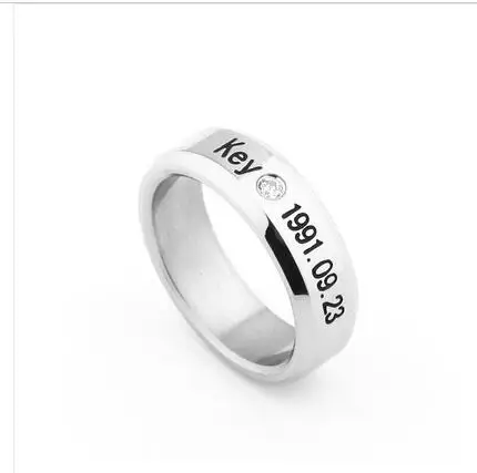 Venta al por mayor KPOP shinee anillo de Plata Los Hombres o Las Mujeres anillos отправка кожаного шнура |