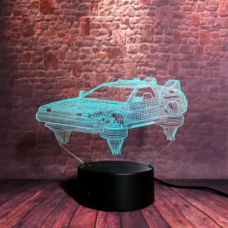 Светящийся 3D ночной Светильник визуальная иллюзия светодиодный 7 цветов