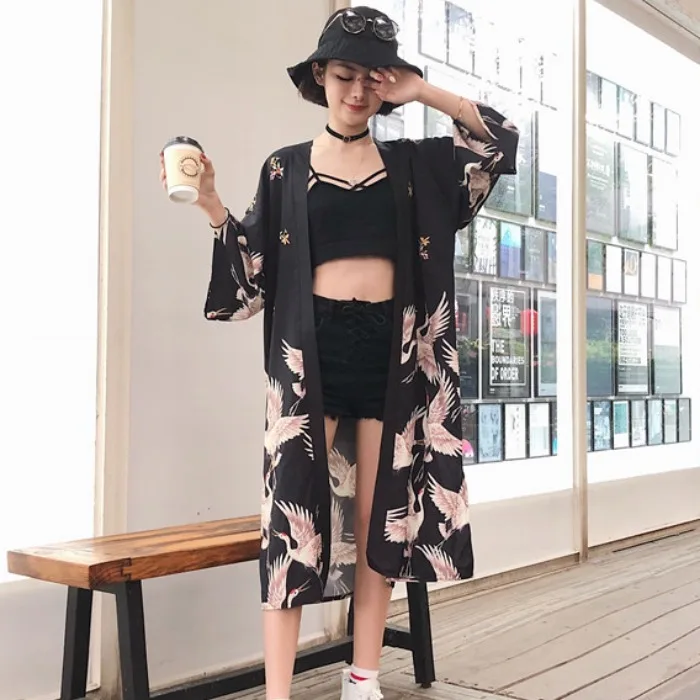 Женское атласное кимоно yukata винтажный костюм для выступлений традиционный