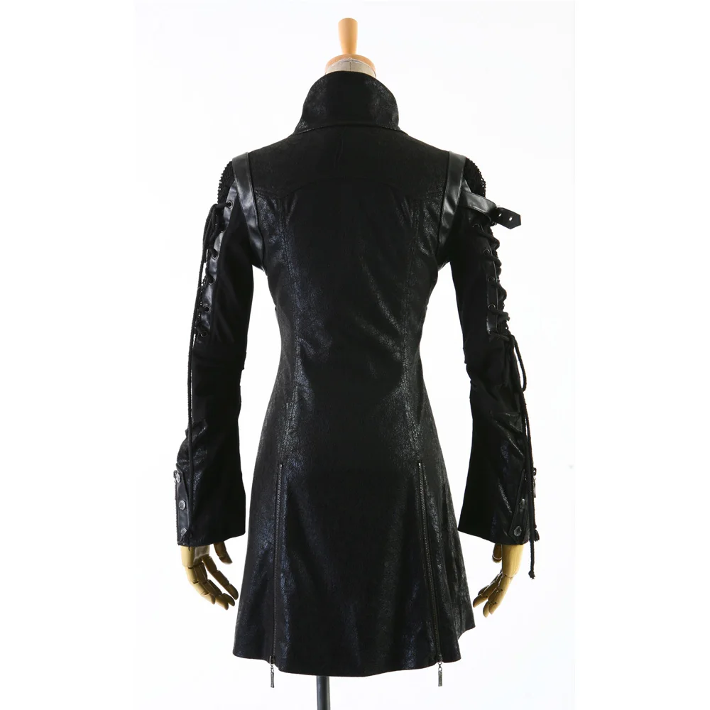 Мужская и женская кожаная куртка в стиле панк Rave Goth рок с шипами из хлопка Streampunk