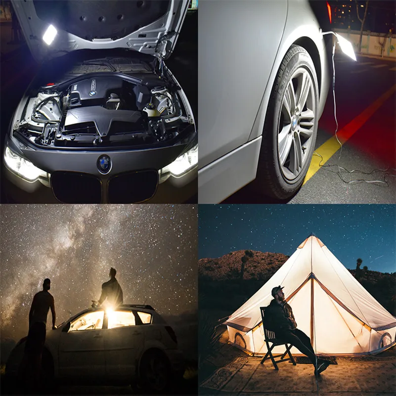 

Portable Lantern Tent Light LED festoon Magnetic Plinth Camping car work lamp rechargeable lantern lamp camping led spotlights