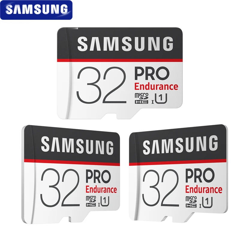 Карта памяти SAMSUNG Micro SD карта PRO выносливость 100 МБ/с./с 32 Гб 64 128 ГБ SDXC SDHC класс 10 TF C10