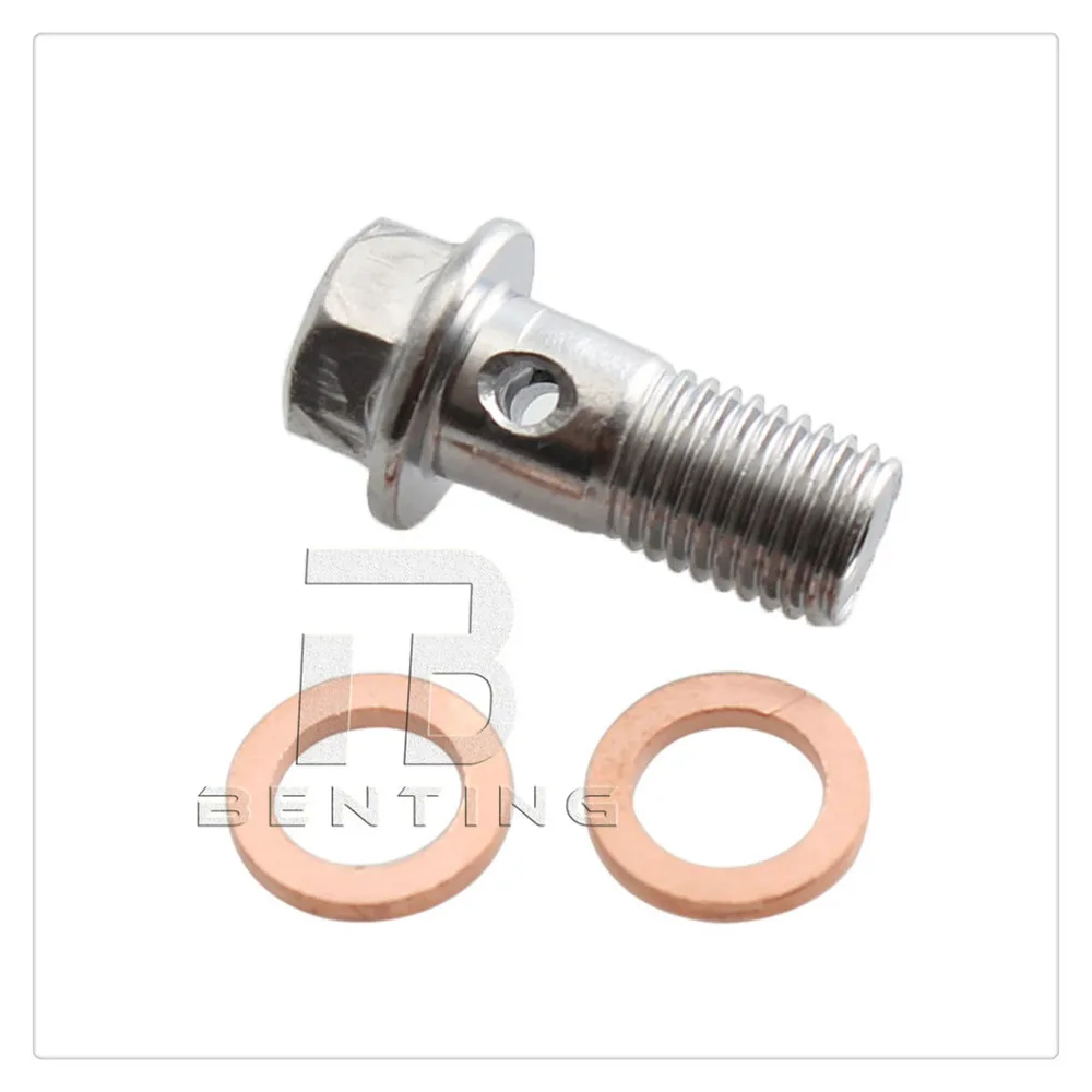 M10x1.0 Banjo Bolt медные + давильные шайбы тормозные главные цилиндры Calip для Piaggio Triumph