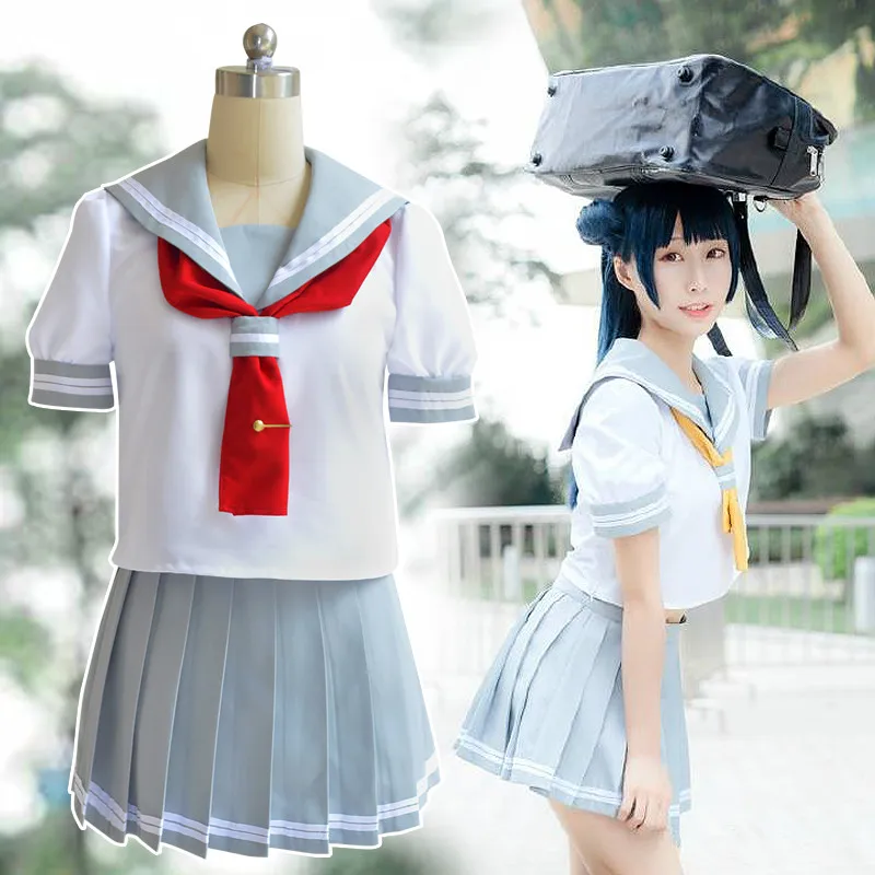 

Anime LoveLive!Sunshine!! Cos Aqours Tsushima Yoshiko Cosplay Cartoon Halloween girls Daily school uniform cosplay costume