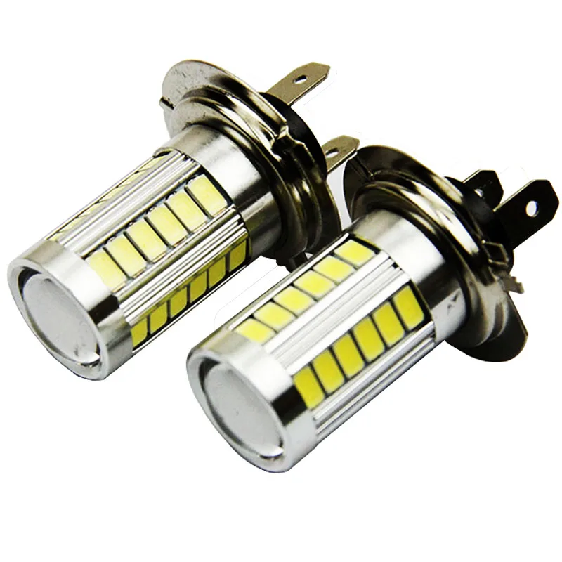 2 шт. автомобисветильник светодиодные лампы H7 5630 33smd 12 в 6000 К|Передние LED-фары для