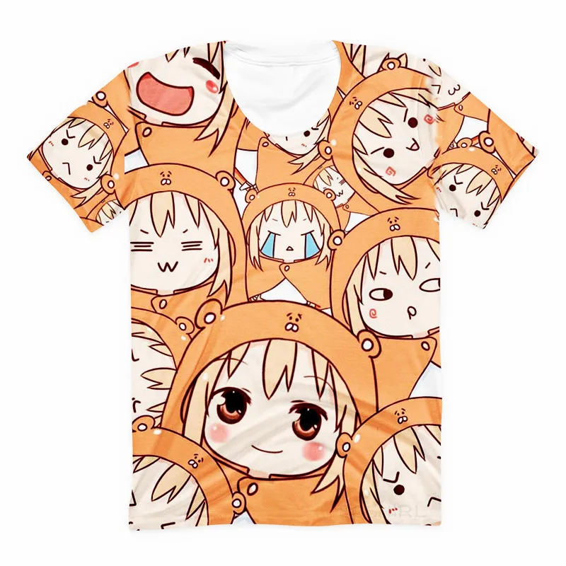 SOSHIRL Kawaii аниме девушка друг футболка химото Умару-Чан уличная одежда