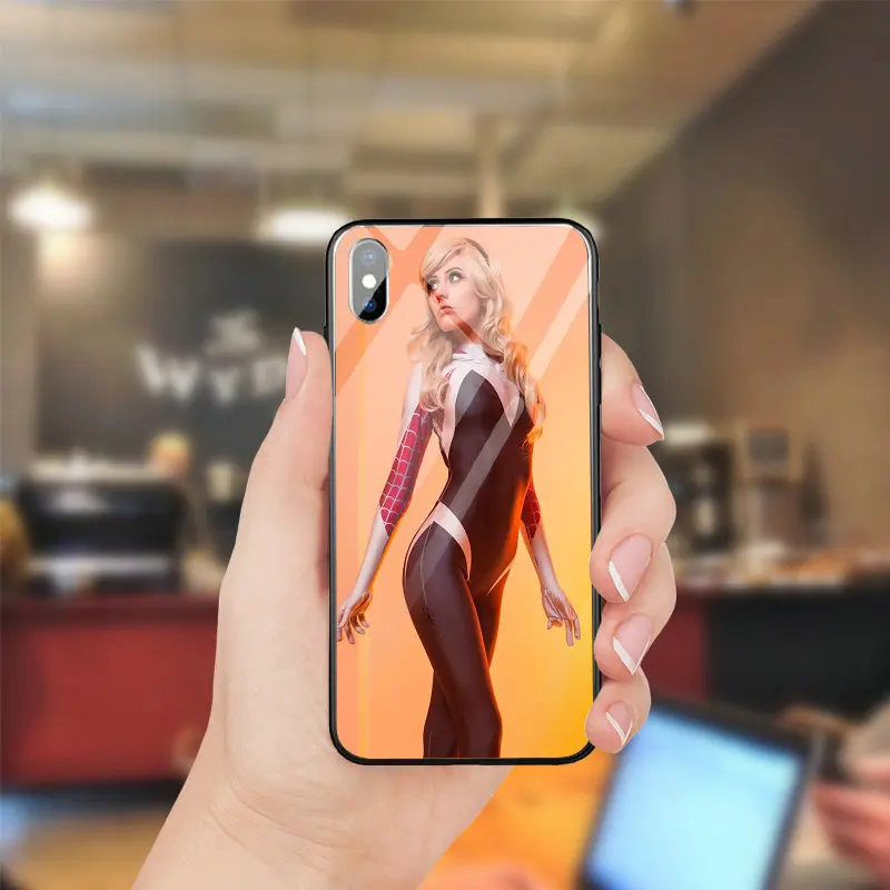 Модные Гвен Стейси Паук девушка для Iphone 5 5s SE 6 S 7 8 Plus X XR XS Max сумки Тоторо