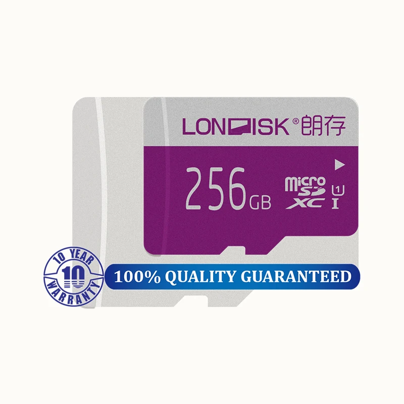 LONDISK 256 GB Micro SD карты UHS I (U1)/UHS (U3)/Class 10 (C10) microSDXC памяти с sd адаптером|Карты памяти| |
