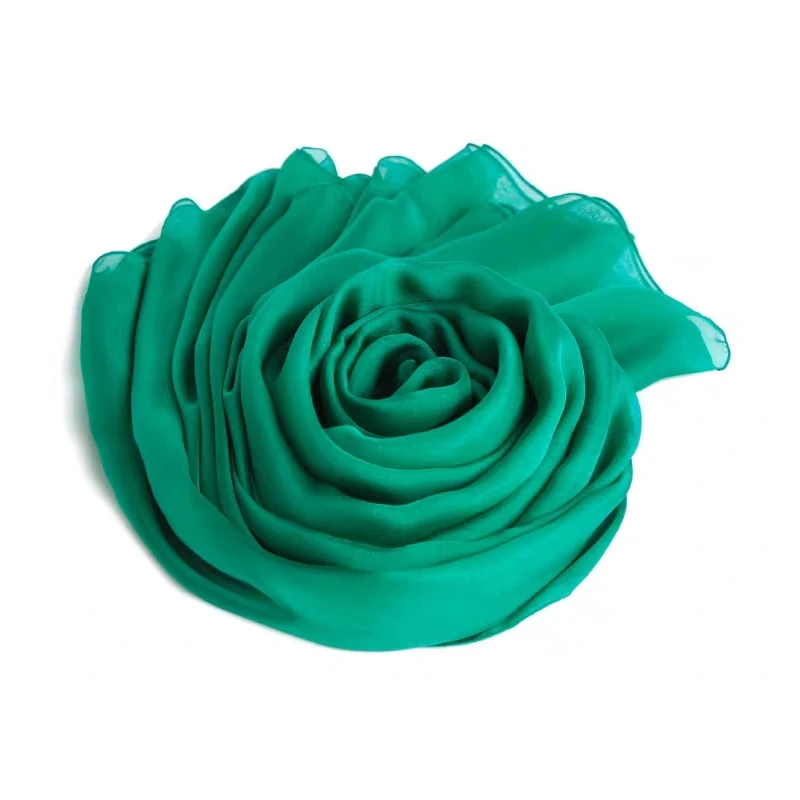 100% натуральный шелка мусульманский длинный шарф хиджаб пляжный солнцезащитный