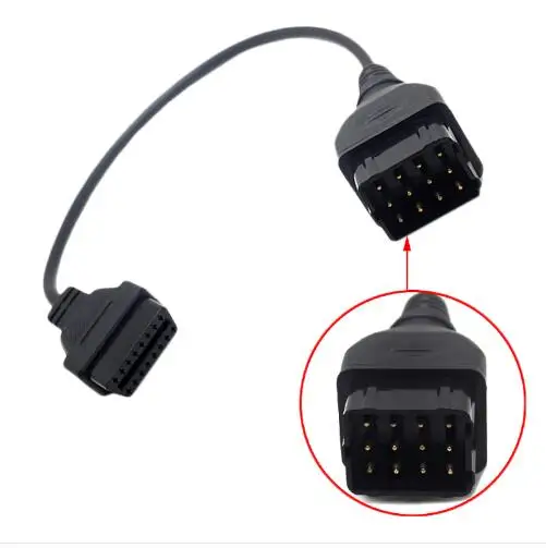 Диагностический инструмент для тяжелых грузовиков газ 12pin к OBD2 OBD 2 16Pin штекер