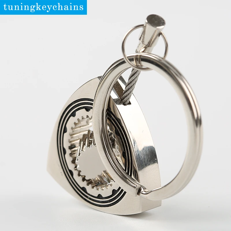 Набор из 5 шт. металлический брелок Вращающийся с кольцом для ключей|rotary keychain|wankel