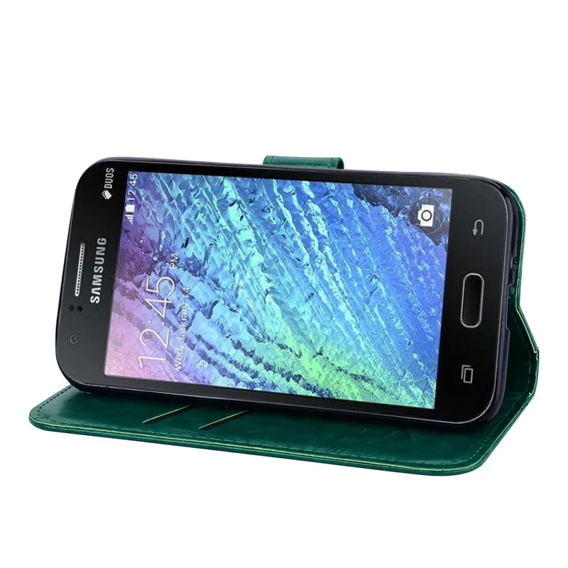 Кожаный флип-чехол для Samsung Galaxy J1 6, мягкий силиконовый чехол-кошелек J120 J120F/ds, флип-чехол для Samsung J1, чехол для телефона