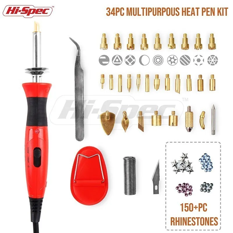 Hi-Spec 35 шт 0-15W-30W DIY Регулируемый температурный Электрический паяльник сварочный