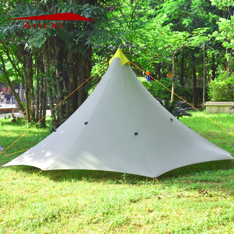 ARICXI Ultralight Открытый Кемпинг вигвама 20D Silnylon Пирамида палатка 1 2 человек большая