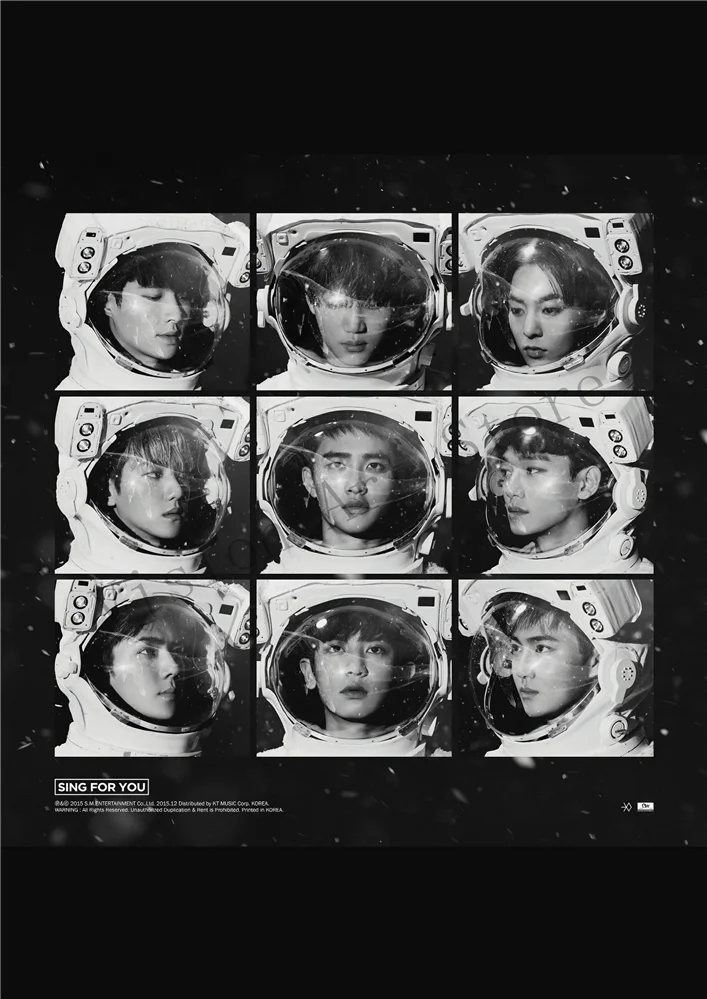 Кофе EXO плакаты K-Pop настенные наклейки поют для вас для жизни украшения стены белая бумага с покрытием - Цвет: Кофе