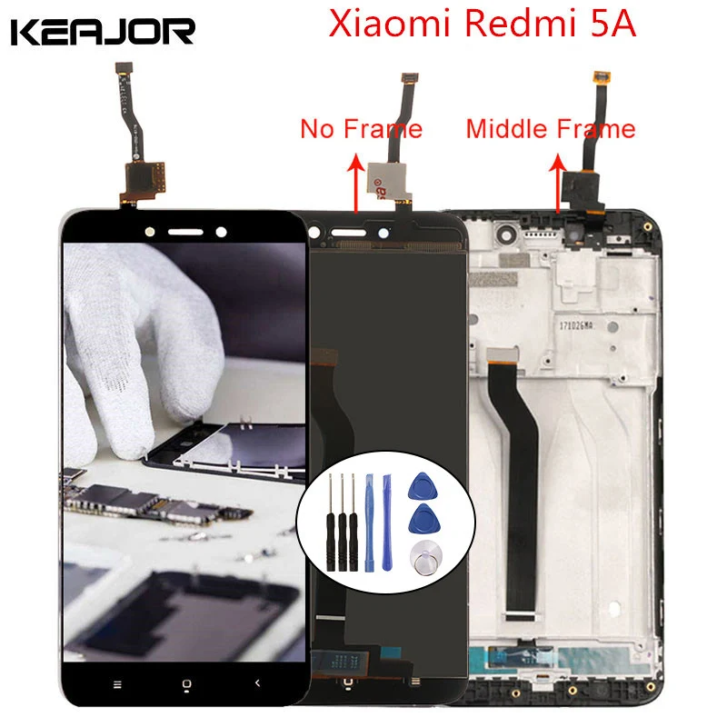 Для Xiaomi Redmi 5A ЖК экран протестированный дисплей + сенсорный с рамкой Замена для