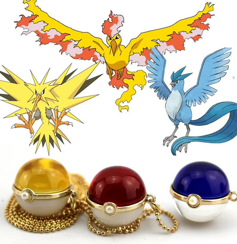 Горячие стеклянные ювелирные изделия ожерелье Evee Pokeball кулон с шариком