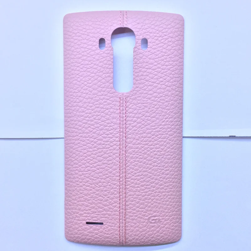G4 pink leather Yamerepair оригинальная новая задняя крышка для Lg g4 натуральная кожа крышка батареи Замена для G4 все версии с NFC - Цвет: G4 pink leather