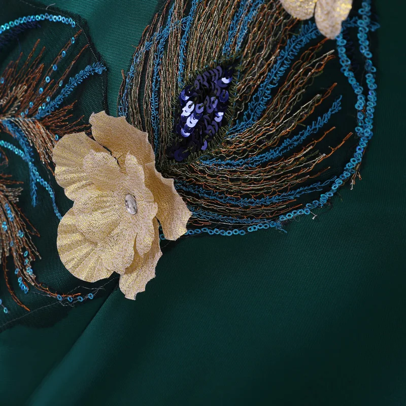 Новое поступление роскошное вечернее платье Vestido de Festa ТРАПЕЦИЕВИДНОЕ атласное