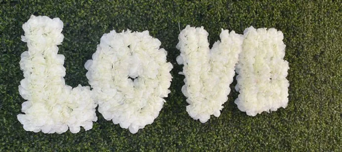 &quot LOVE&quot silk Flower Sign wedding car decoration LOVE pendant party stage backdrop decor flower photoprops | Дом и сад