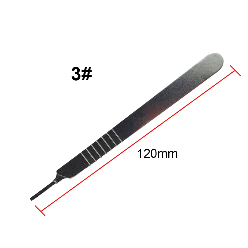 3 Handle 1 Set 10 pc 10#-24# Carbon Steel Surgical Scalpel Blades+ 1pc 4# Handle Scalpel DIY Cutting Tool PCB Repair Knife - Цвет: 3 Handle